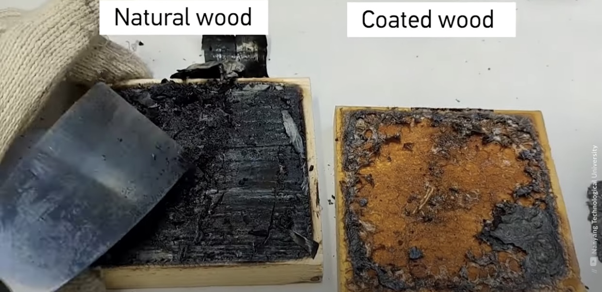 پوشش ضد حریق چوب